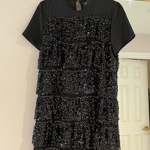 Zara Short Black Sequin Dress